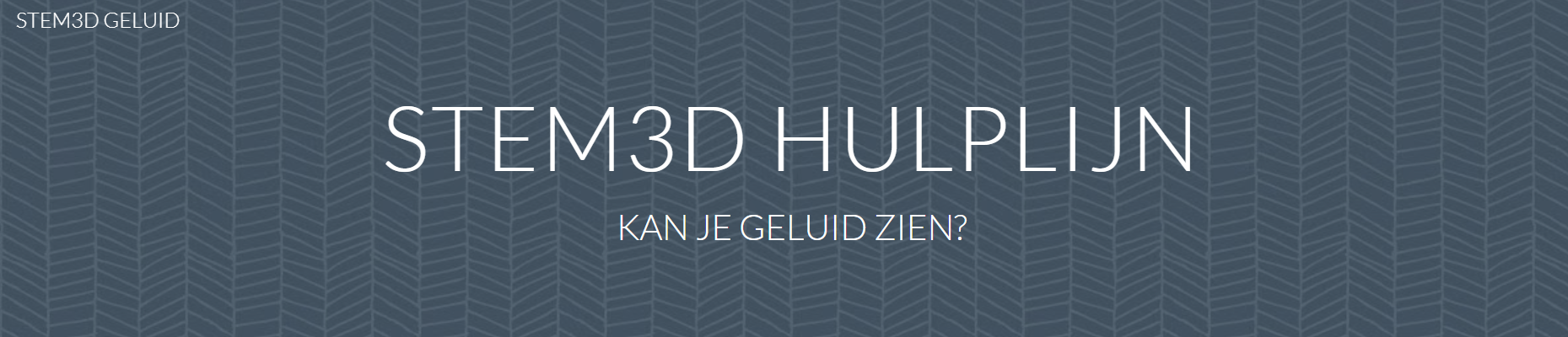 Hulplijn kan je geluid zien